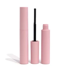 Tubo de rímel rosa vazio